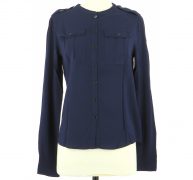 Burberry navy Viscose Shirts