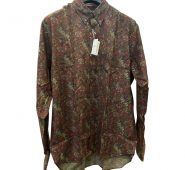 C.b. Made In Italy burgundy Viscose Shirts