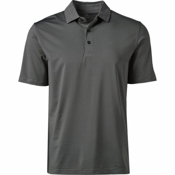 Callaway Men's Pro Spin Fine Line Stripe Golf Polo Shirt Caviar, X-Large - Mens Golf Shirts at Academy Sports