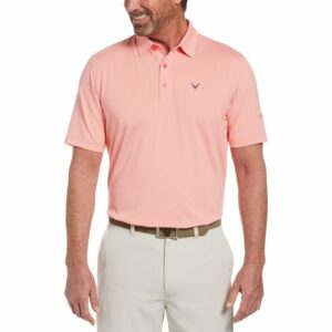 Callaway Men's Pro Spin Fine Line Stripe Golf Polo Shirt Orange, Large - Mens Golf Shirts at Academy Sports