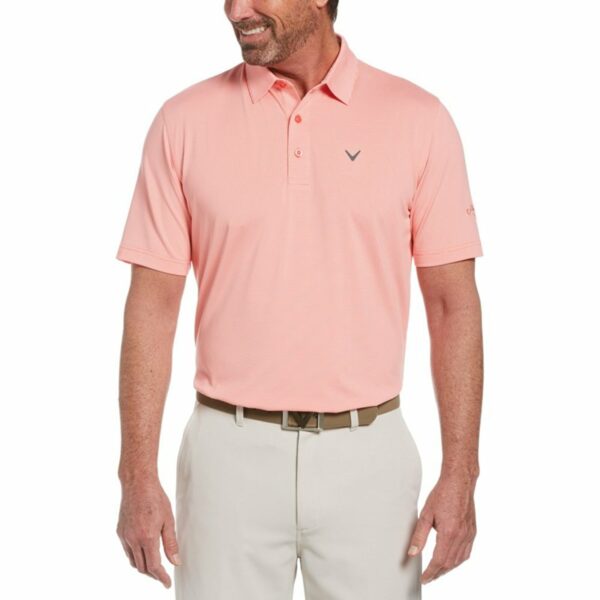 Callaway Men's Pro Spin Fine Line Stripe Golf Polo Shirt Orange, Small - Mens Golf Shirts at Academy Sports