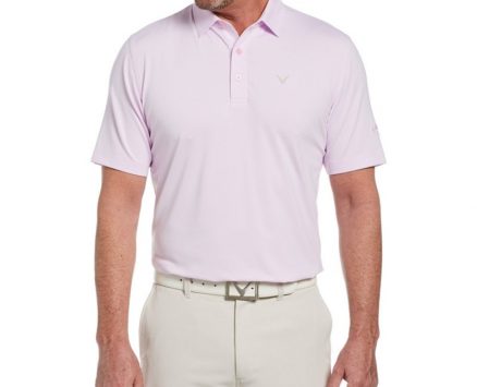 Callaway Men’s Pro Spin Fine Line Stripe Golf Polo Shirt Pink Light, X-Large – Mens Golf Shirts at Academy Sports