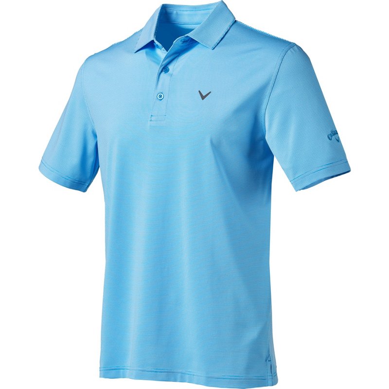 Callaway Men's Pro Spin Fine Line Stripe Golf Polo Shirt Spring Break, Small - Mens Golf Shirts at Academy Sports