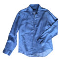 Cerruti blue Linen Shirts