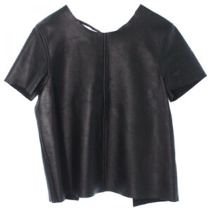 Comme Des Garcons black Leather Shirts