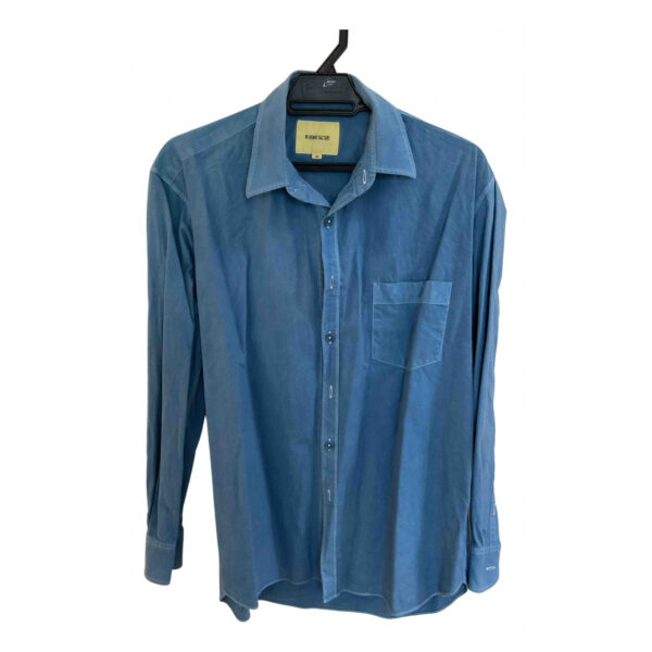 De Bonne Facture blue Cotton Shirts