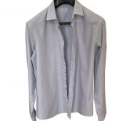 De Fursac blue Cotton Shirts