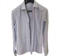 De Fursac blue Cotton Shirts