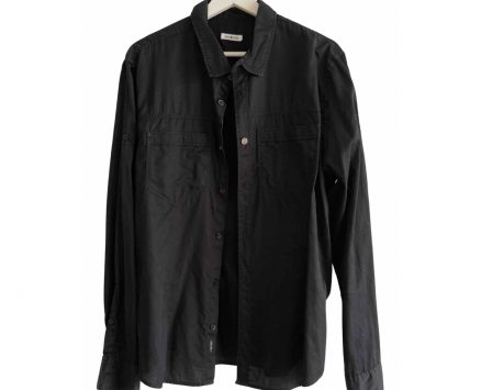 Dirk Bikkembergs black Linen Shirts