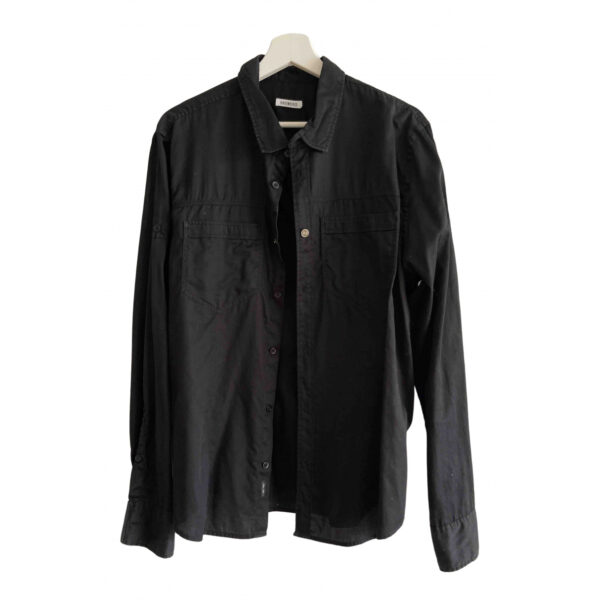 Dirk Bikkembergs black Linen Shirts