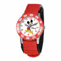 Disney Articulating Mickey Mouse Kids Time Teacher Red Watch, One Size