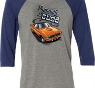 Dodge 1970 Plymouth Hemi Cuda Mens Raglan Shirt