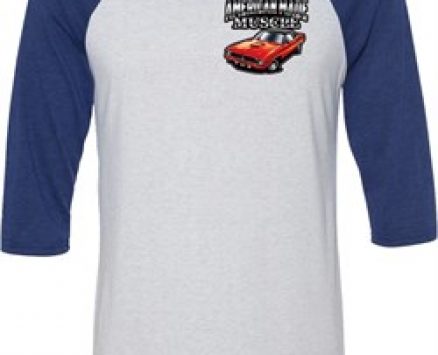 Dodge American Made Muscle Pocket Print Mens Raglan Shirt