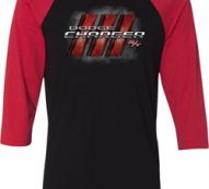 Dodge Charger RT Logo Mens Raglan Shirt