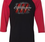 Dodge Charger RT Logo Mens Raglan Shirt
