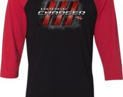 Dodge Charger RT Logo Mens Raglan Shirt