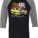 Dodge Route 66 Charger RT Mens Raglan Shirt