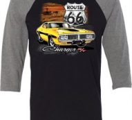 Dodge Route 66 Charger RT Mens Raglan Shirt