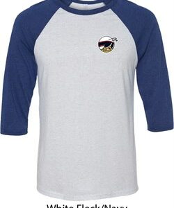 Dodge Scat Pack Logo Pocket Print Mens Raglan Shirt