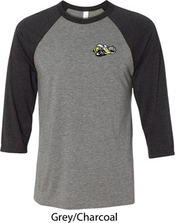 Dodge Super Bee Logo Pocket Print Mens Raglan Shirt