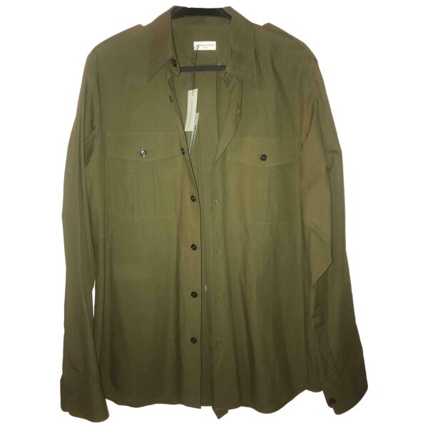 Dries Van Noten khaki Cotton Shirts