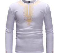 Ericdress African Fashion Dashiki Print Mens T-shirt