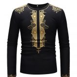 Ericdress African Fashion Dashiki Print Round Neck Mens T-shirt