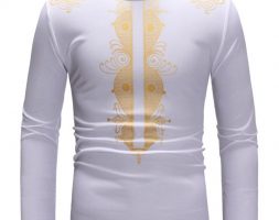 Ericdress African Fashion Dashiki Print Round Neck Mens T-shirt