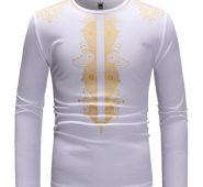 Ericdress African Fashion Dashiki Print Round Neck Mens T-shirt