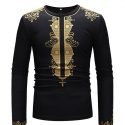 Ericdress African Fashion Dashiki Print Round Neck Mens T-shirt