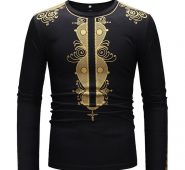 Ericdress African Fashion Dashiki Print Round Neck Mens T-shirt