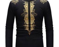 Ericdress African Fashion Dashiki Print Round Neck Mens T-shirt