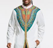 Ericdress African Fashion Dashiki Print Slim Fit Men’s Shirt