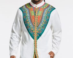 Ericdress African Fashion Dashiki Print Slim Fit Men’s Shirt