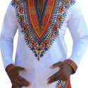 Ericdress African Fashion Dashiki Print V-Neck Loose Mens T-shirt
