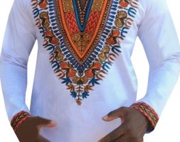 Ericdress African Fashion Dashiki Print V-Neck Loose Mens T-shirt