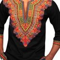 Ericdress African Fashion Dashiki Print V-Neck Slim Men’s Shirt