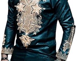 Ericdress African Fashion Dashiki Print V-Neck Vogue Men’s Shirt