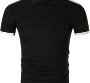 Ericdress Button Casual Color Block Slim Mens T-shirt