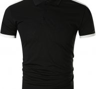 Ericdress Button Casual Color Block Slim Mens T-shirt