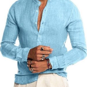 Ericdress Button Casual Plain Single-Breasted Men's Shirt