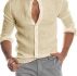 Ericdress Button Casual Plain Single-Breasted Men’s Shirt
