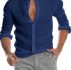 Ericdress Button Casual Plain Single-Breasted Men’s Shirt