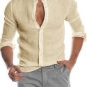 Ericdress Button Casual Plain Single-Breasted Men’s Shirt