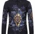 Ericdress Button Color Block Lapel Men’s Shirt