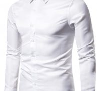 Ericdress Button Color Block Lapel Single-Breasted Men’s Shirt
