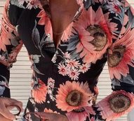 Ericdress Button Floral European Single-Breasted Men’s Shirt