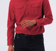 Ericdress Button Korean Plain Single-Breasted Men’s Shirt