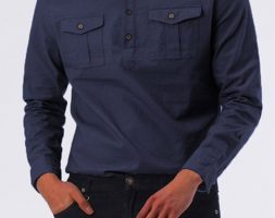 Ericdress Button Korean Plain Single-Breasted Men’s Shirt