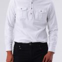 Ericdress Button Korean Plain Single-Breasted Men’s Shirt